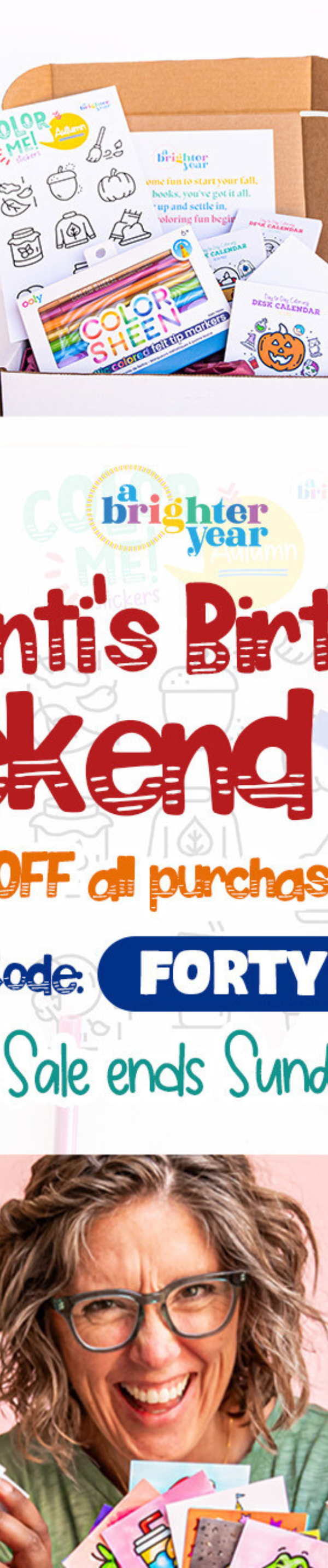 Birthday Sale — A Brighter Year ad creative