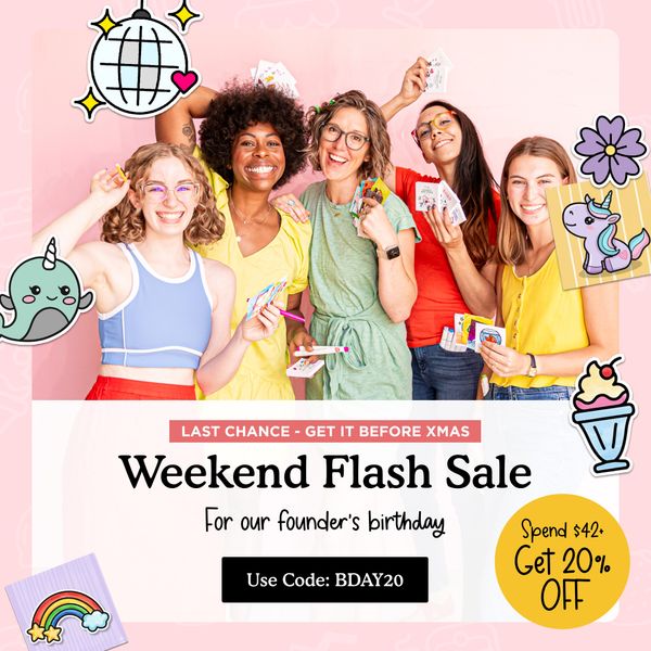 Shanti's Birthday Sale – 20% Off $42+ — A Brighter Year ad creative