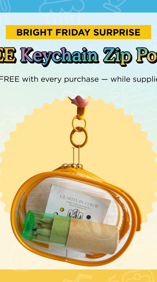 Bright Friday – GWP Clear Zipper Pouch — A Brighter Year ad creative