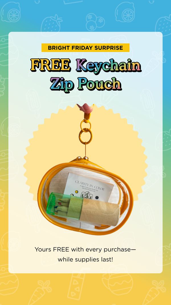 Bright Friday – GWP Clear Zipper Pouch — A Brighter Year ad creative