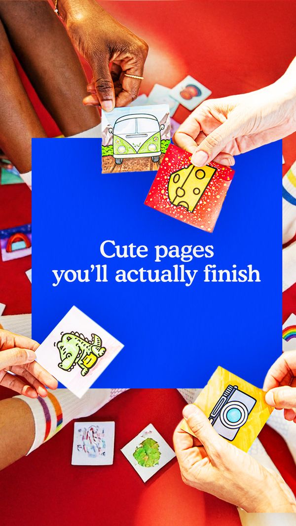Cute Pages You'll Actually Finish — A Brighter Year ad creative