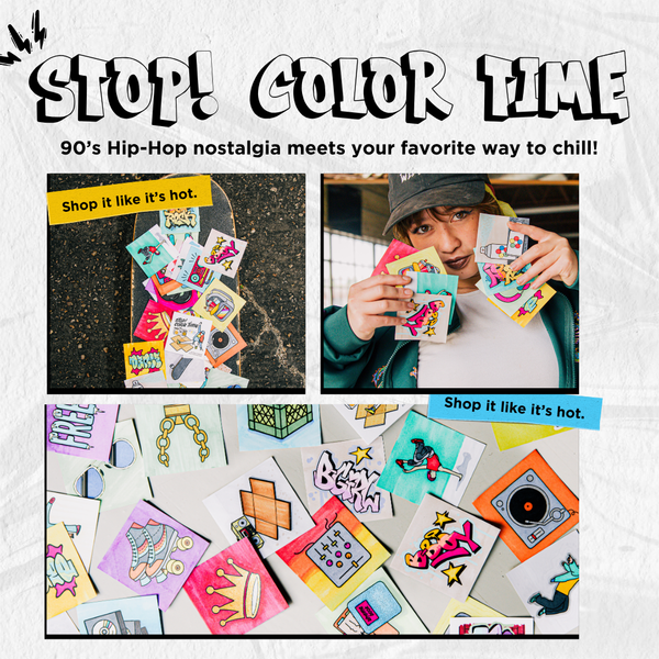 Stop! Color Time Mini Coloring Book – Launch — A Brighter Year ad creative