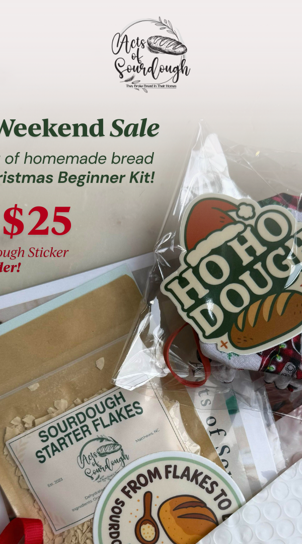 BFCM – $25 Christmas Beginner Kit — Acts of Sourdough ad creative