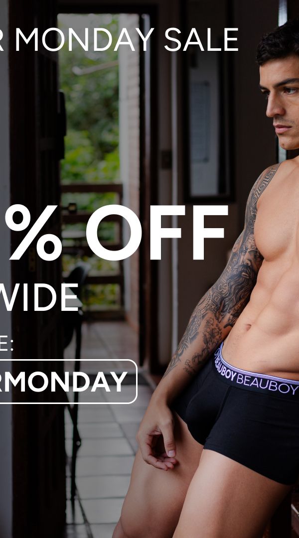 Cyber Monday — Beauboy Meanswear ad creative
