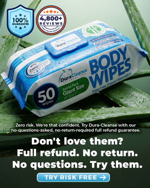 offer led Adult Body Wipes ad — DURA Cleanse