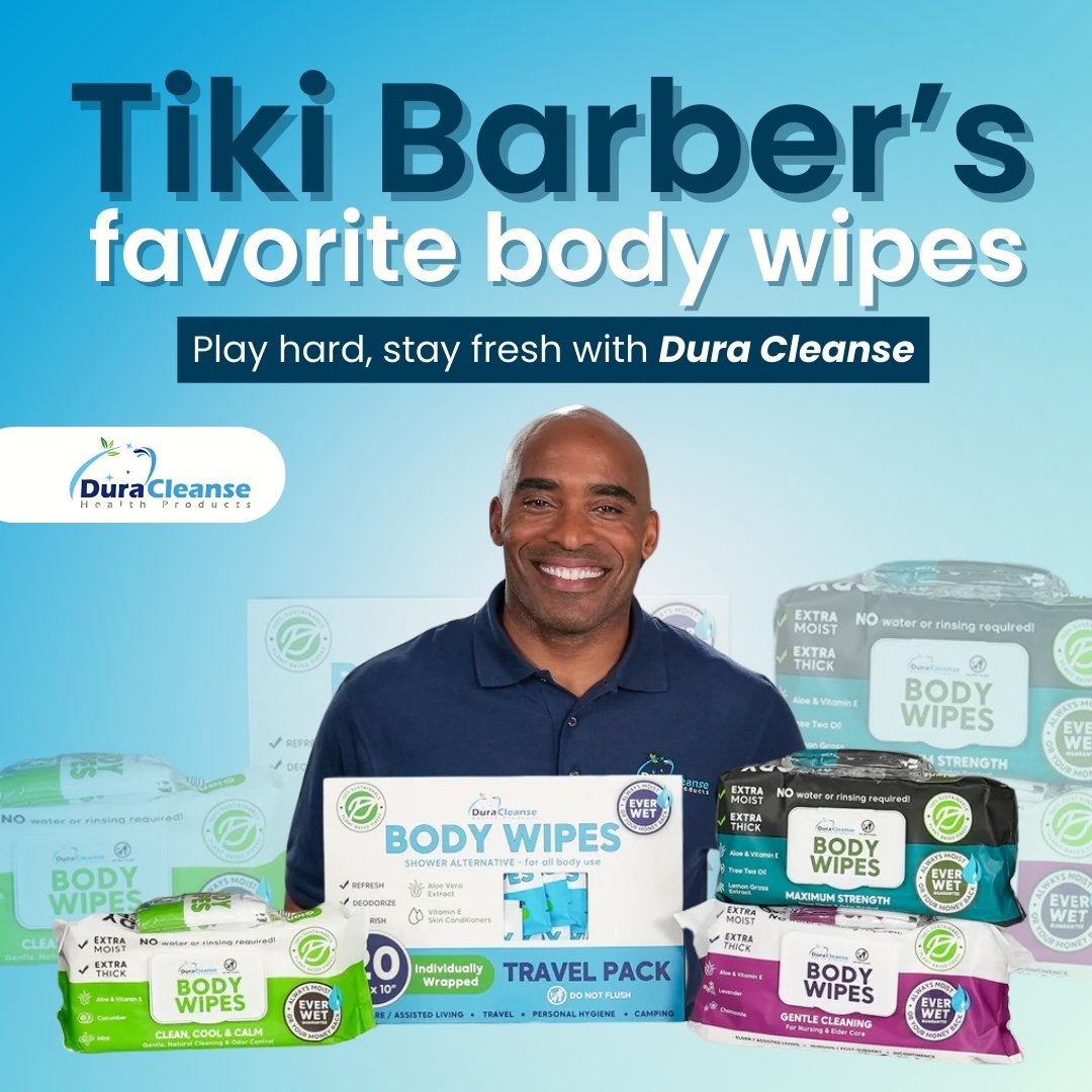 social proof Adult Body Wipes ad creative — DURA Cleanse
