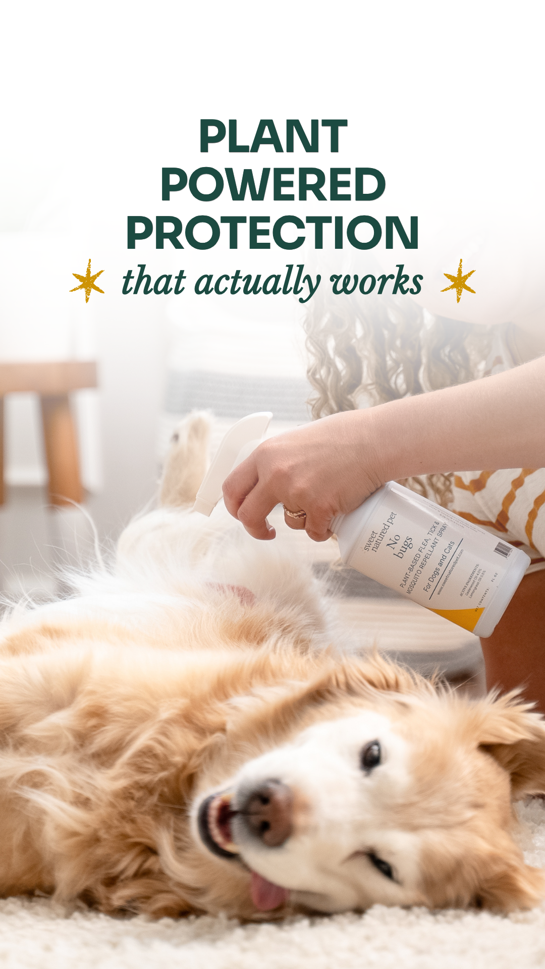 Static Natural Pet Care – Flea & Tick Spray ad creative — Sweet Natured Pet