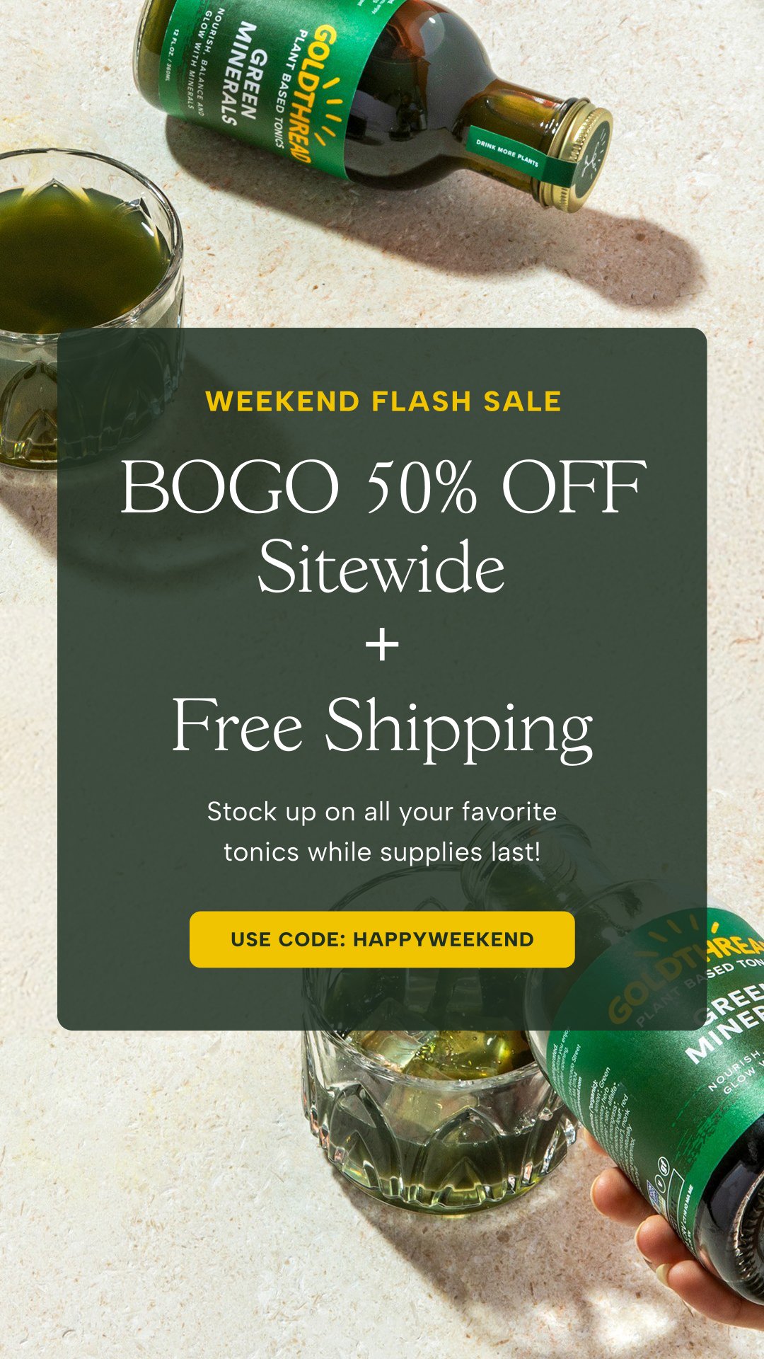 offer led Plant-Based Herbal Tonics ad creative — Goldthread