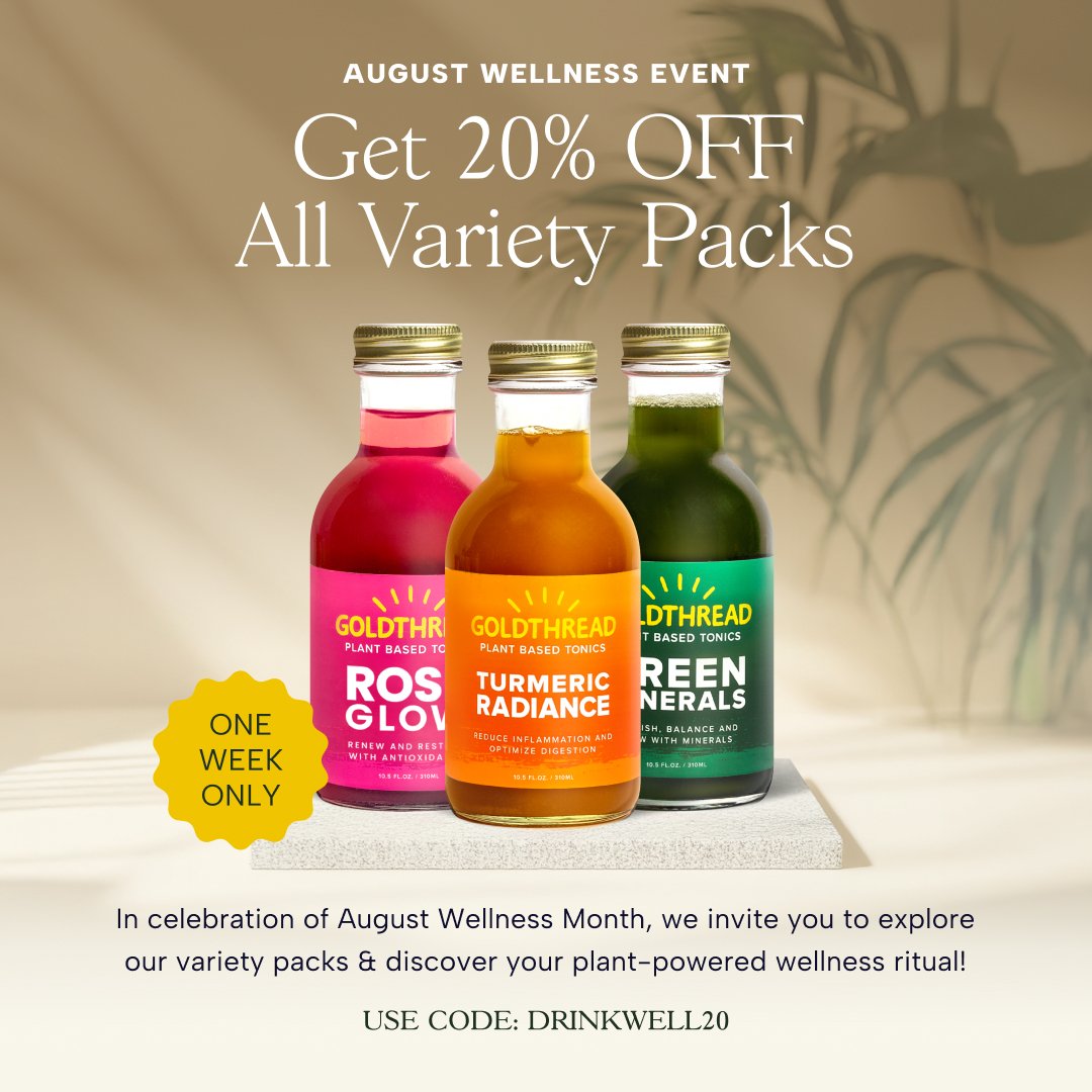 seasonal Plant-Based Herbal Tonics ad creative — Goldthread