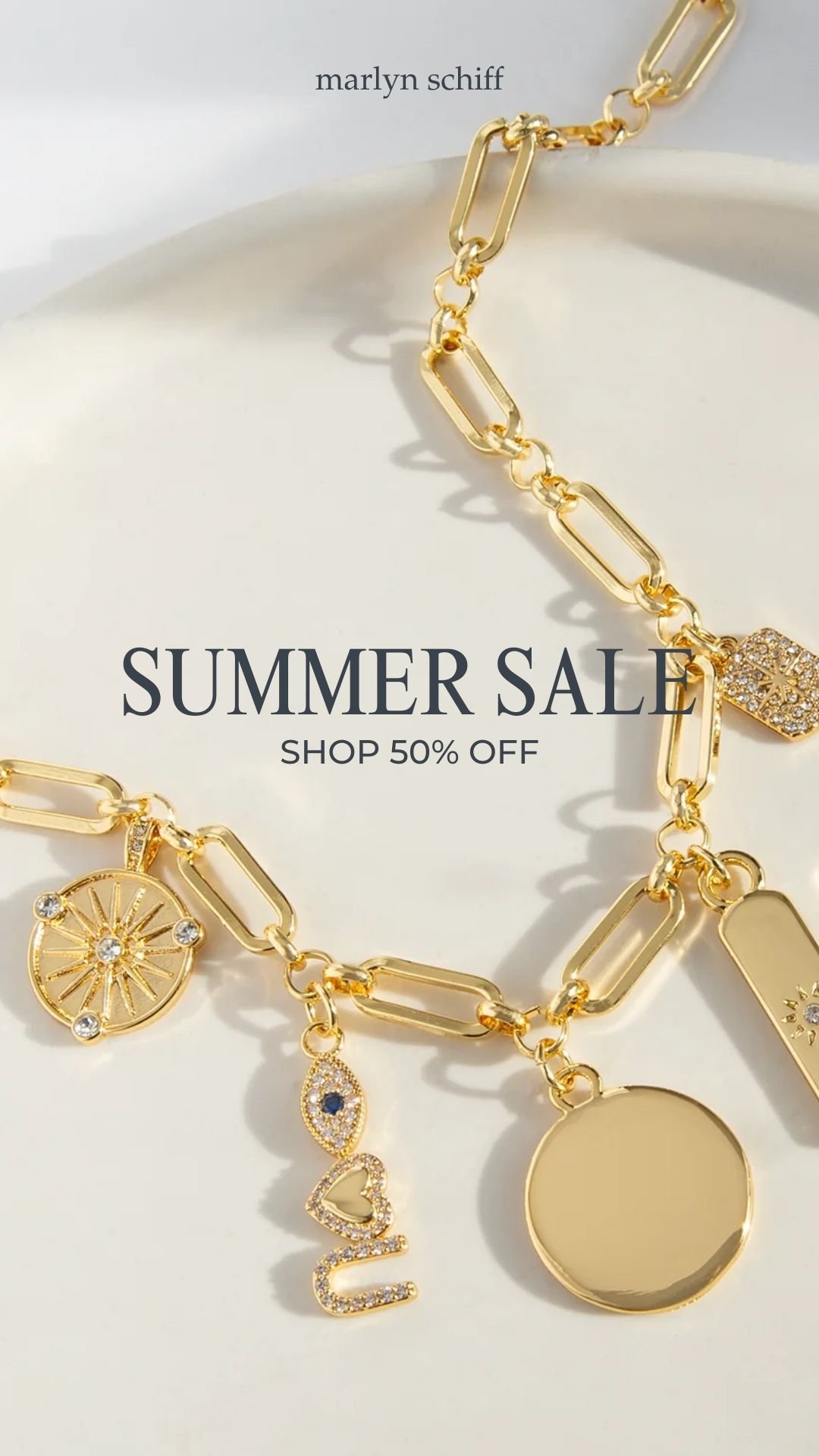 seasonal Women's Fashion Jewelry ad creative — Marlyn Schiff