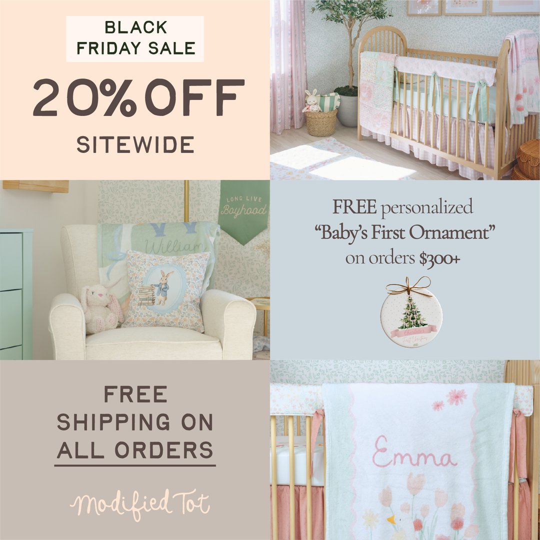 seasonal Nursery Wallpaper & Children's Room Decor ad creative — Modified Tot