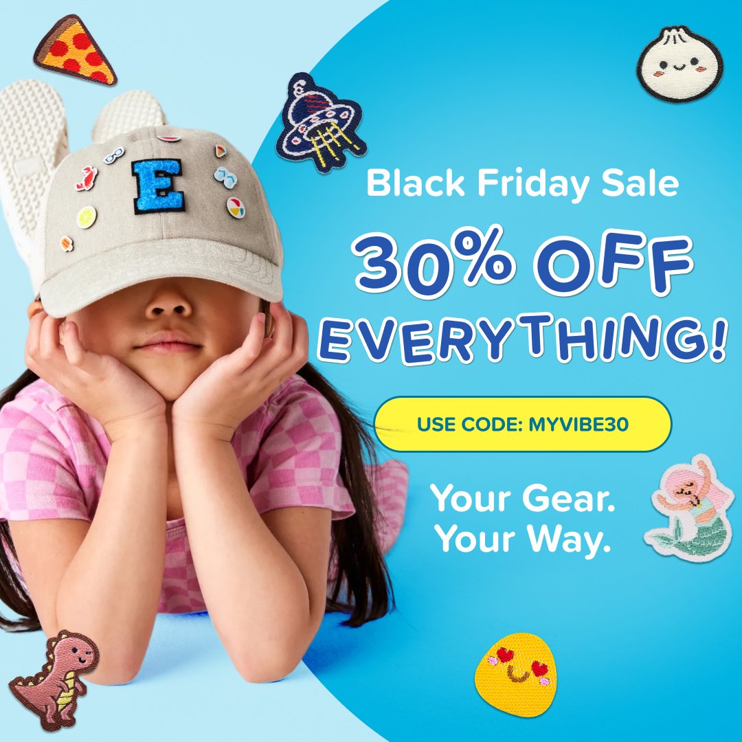 seasonal Kids' Customizable Patches & Accessories ad creative — Patchumz