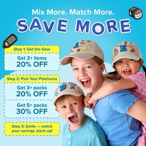 offer led Kids' Customizable Patches & Accessories ad — Patchumz