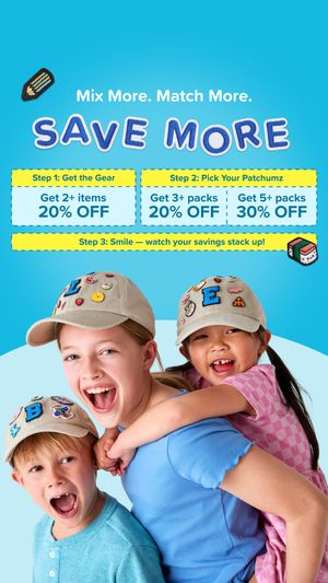 offer led Kids' Customizable Patches & Accessories ad — Patchumz