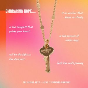 product demo Inspirational Word Jewelry ad — The Giving Keys