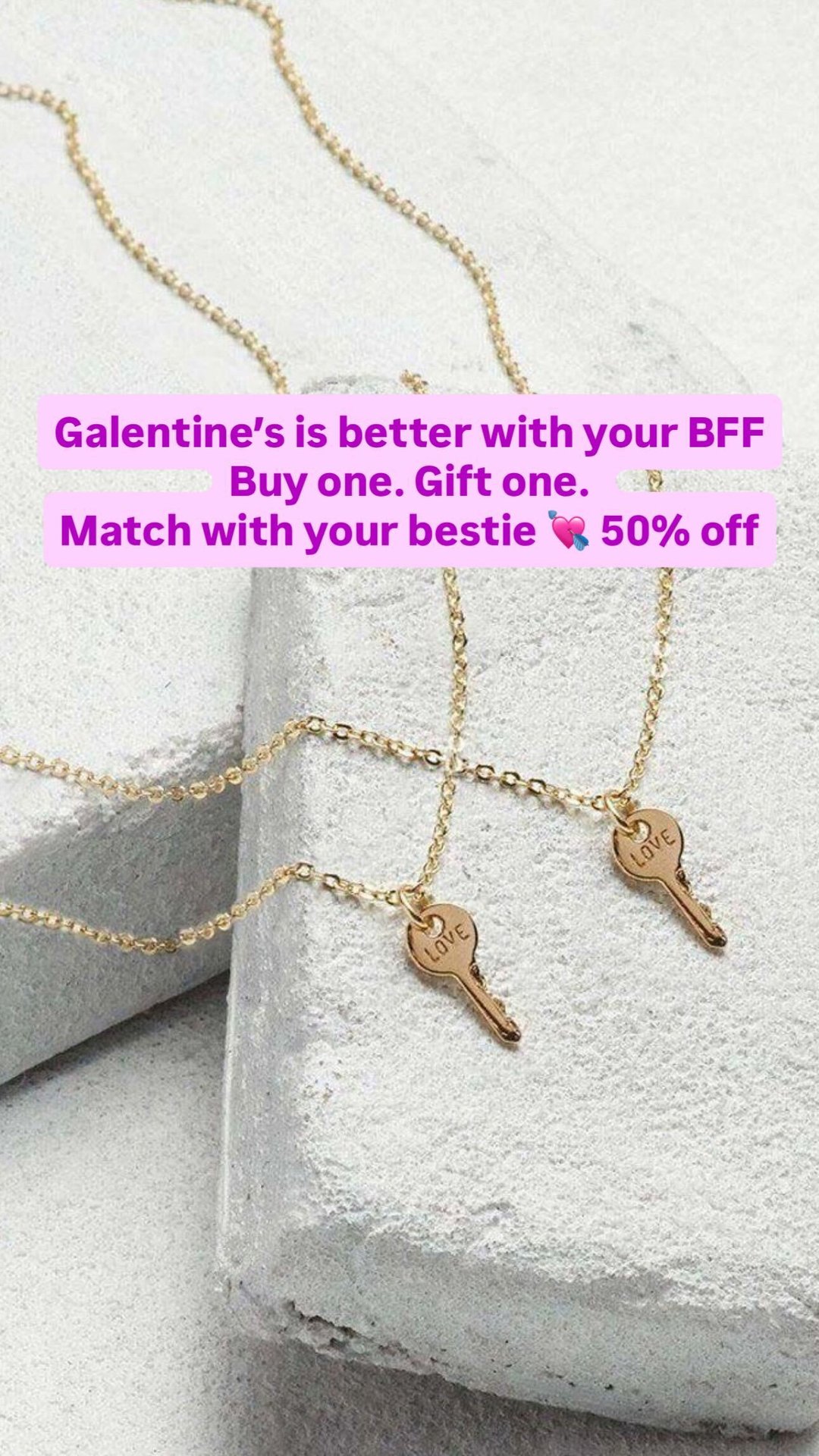 seasonal Inspirational Word Jewelry ad creative — The Giving Keys