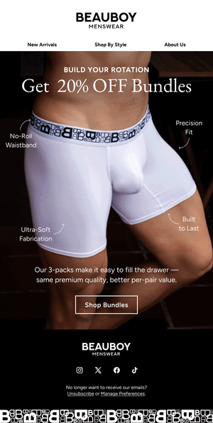 Save On Multipacks 3-Pack Bundles — Beauboy email