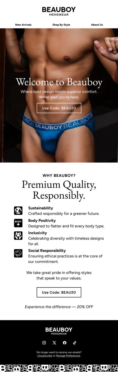Welcome Offer — Beauboy