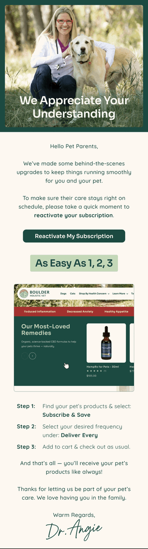Platform Updates And Pet Care — Boulder email