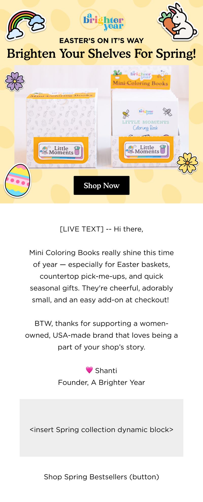 Promotional email — Bright Friday Free Gift by Brighter Year