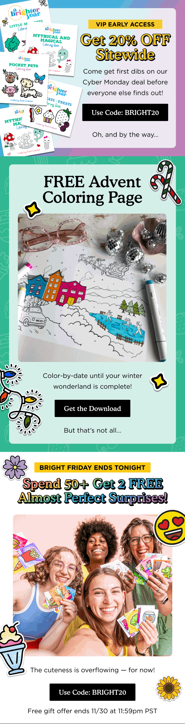 Promotional email — Feels Like Love Bundle by Brighter Year