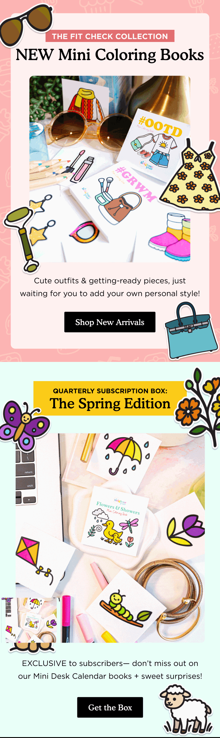 Promotional email — Fit Check Spring Collection by Brighter Year