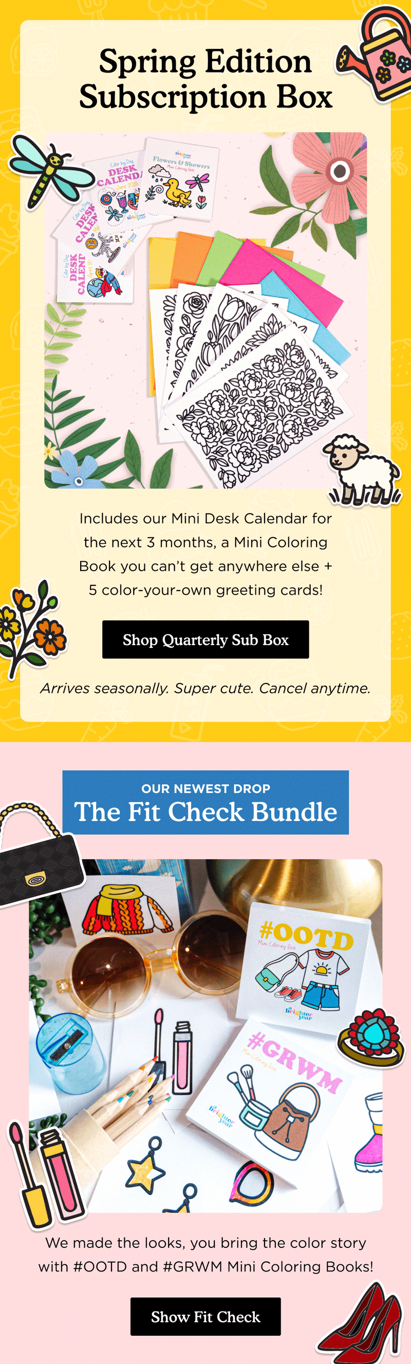 Promotional email — Spring Edition Subscription by Brighter Year