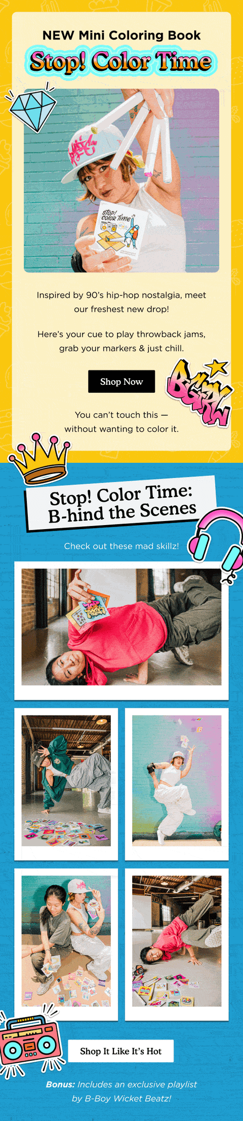 Stop And Color 90s Nostalgia — Brighter Year email