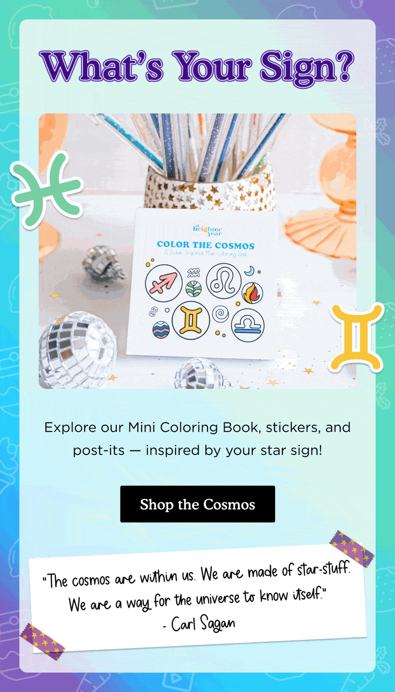 Promotional email — What's Your Sign Zodiac Bundle by Brighter Year