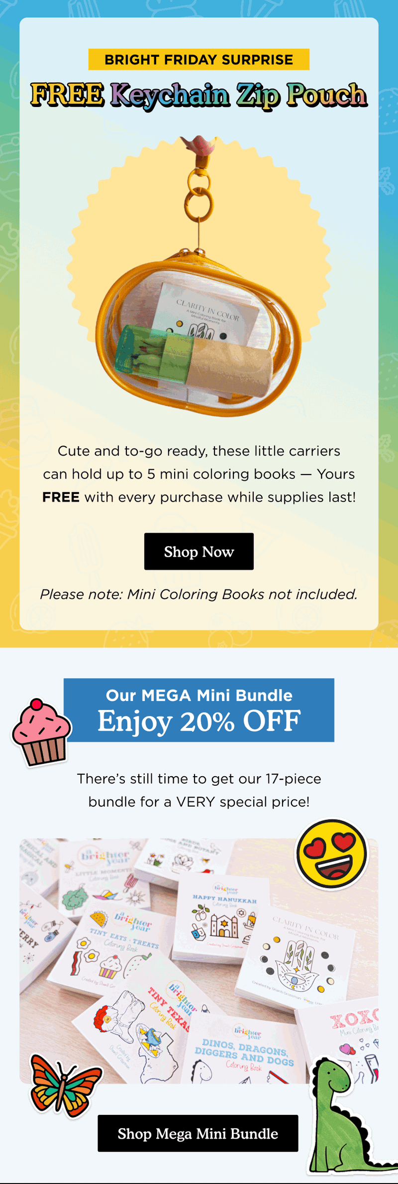 Seasonal email — Holiday Gift Guide by Brighter Year