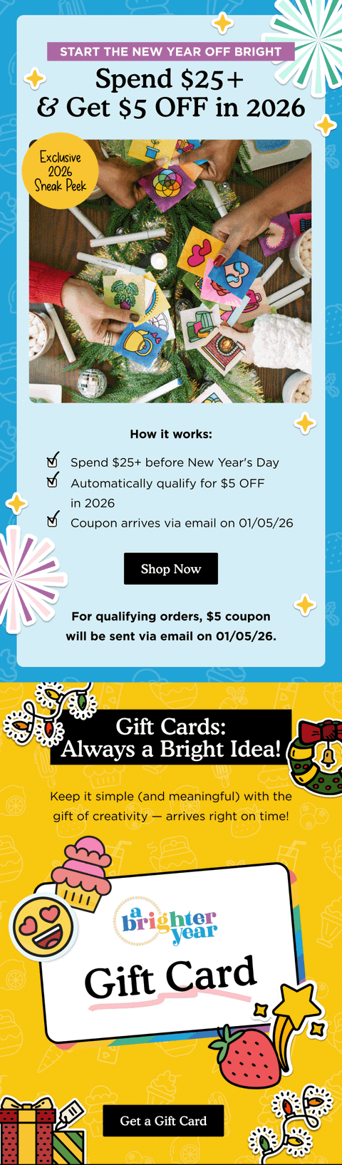 Start New Year Off Bright — Brighter Year email