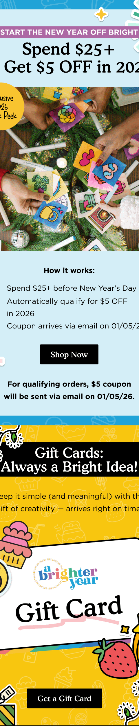 Start New Year Off Bright — Brighter Year email