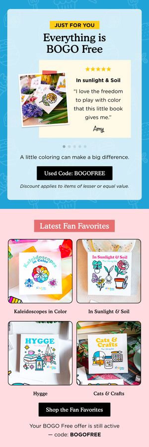 BOGO Free — Customer Favorites — Brighter Year email