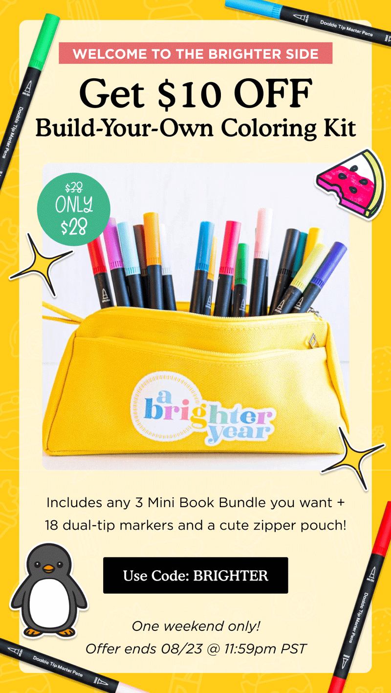 Promotional email — Build-Your-Own Coloring Kit — Loyalty Offer by Brighter Year