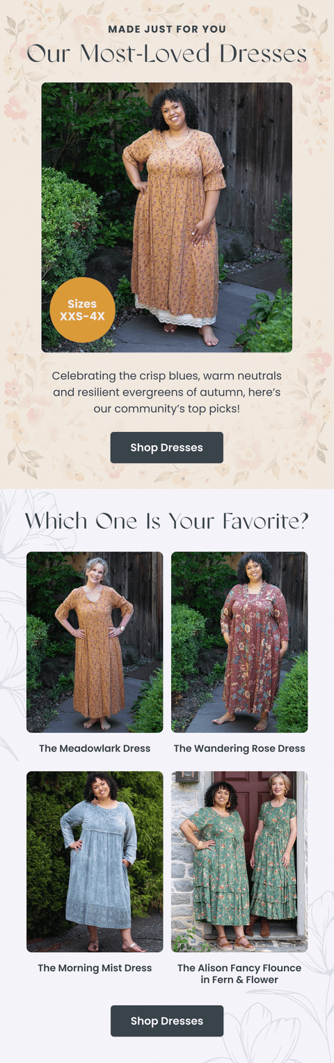 Most-Loved Dresses — Plus Sizes — Modern Prairie email