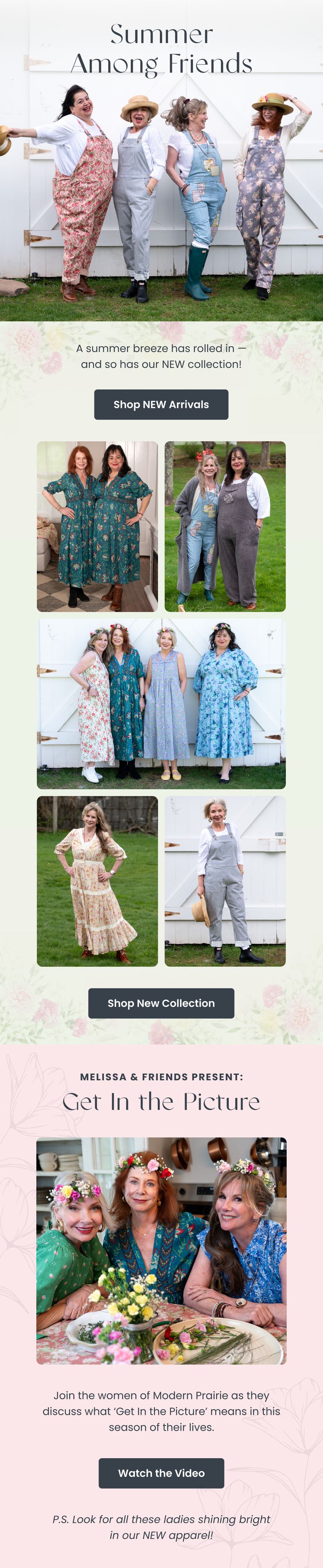 Seasonal email — Summer Among Friends — New Arrivals by Modern Prairie