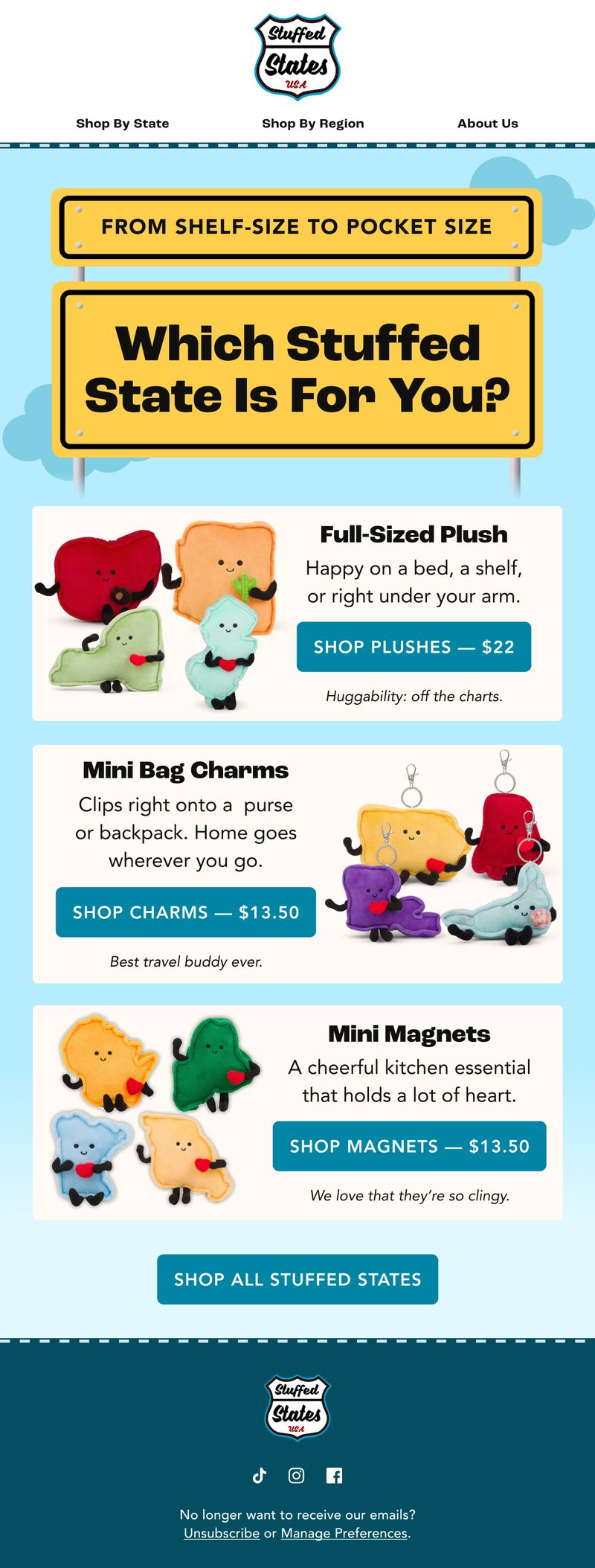 Nurture email — Which Stuffed State Is for You? by Stuffed States