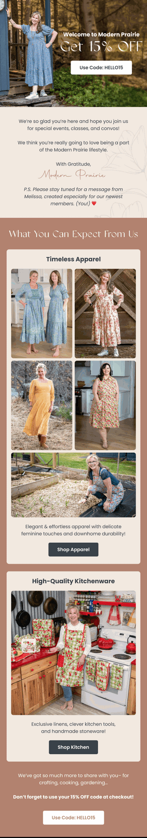 Complete Your Nursery — Modern Prairie email