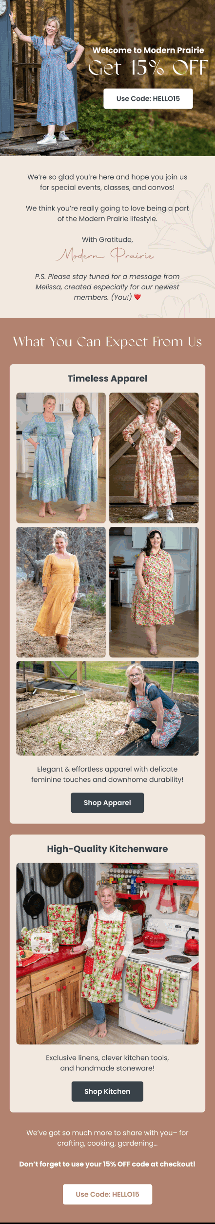 Abandoned Cart email — Complete Your Nursery by Modern Prairie