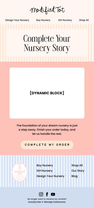Complete Your Nursery — Modern Prairie email