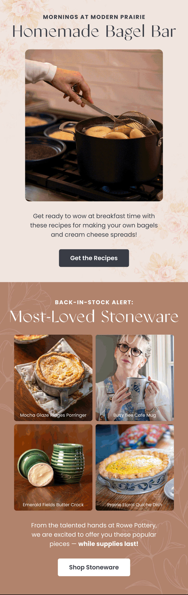 Educational email — Homemade Bagel Bar Recipes by Modern Prairie