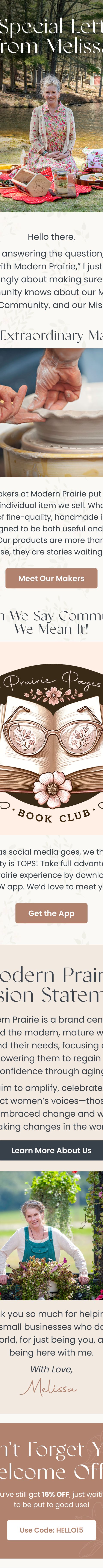 Makers And Community Stories — Modern Prairie email