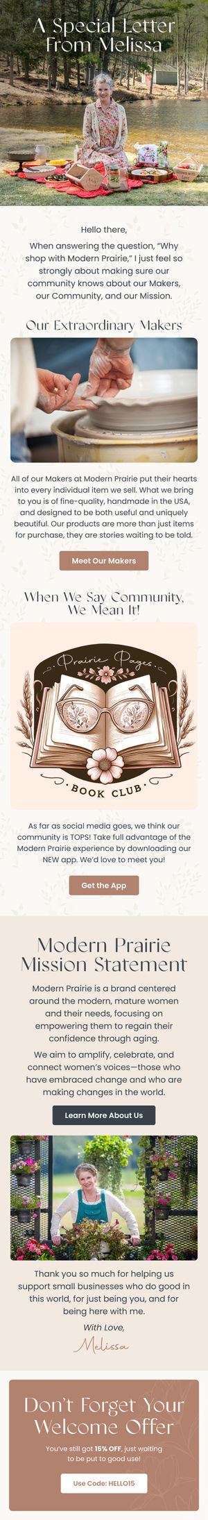 Makers And Community Stories — Modern Prairie email