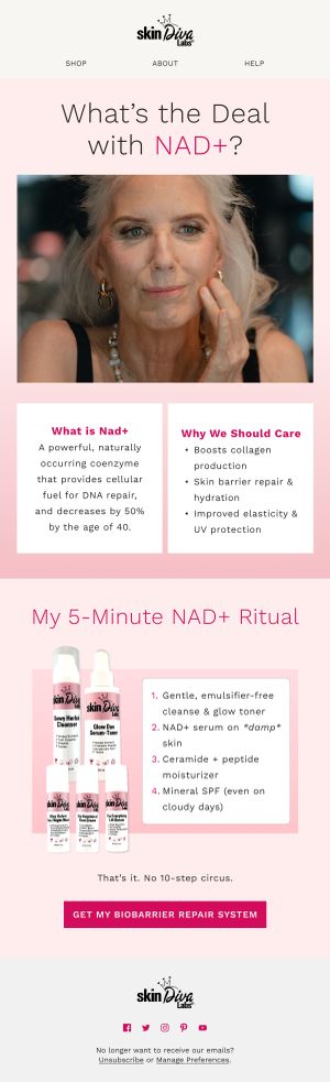 NAD Skincare Ritual Guide — Modern Prairie email
