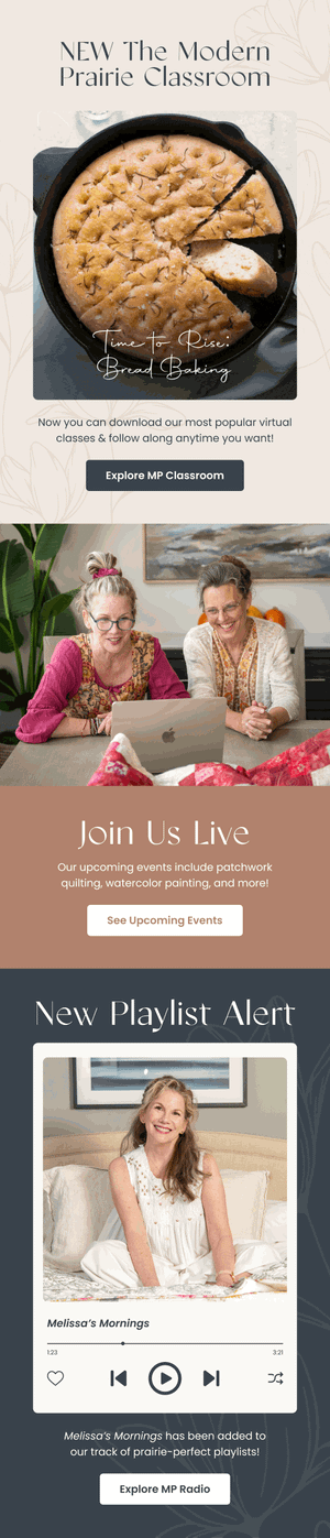 New Bread Baking Classes — Modern Prairie email
