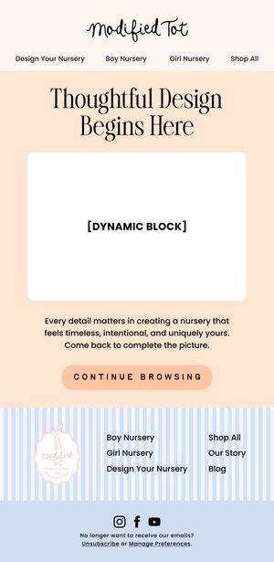 Thoughtful Design Begins Here — Modern Prairie email