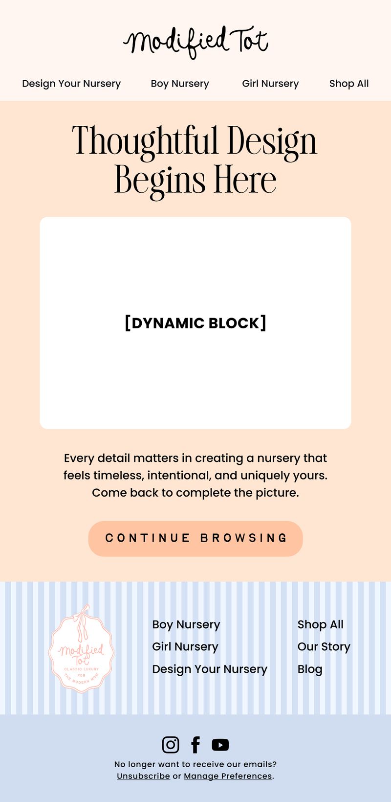 Nurture email — Thoughtful Design Begins Here by Modern Prairie