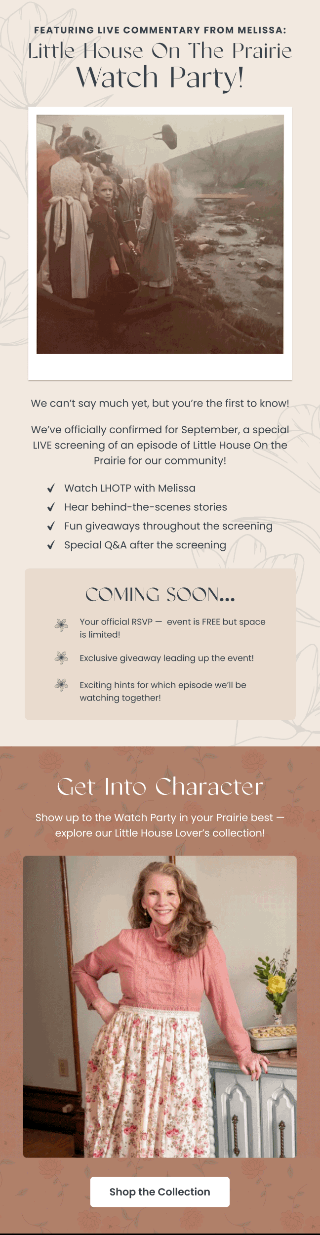 Nurture email — Watch Party Event Announcement by Modern Prairie