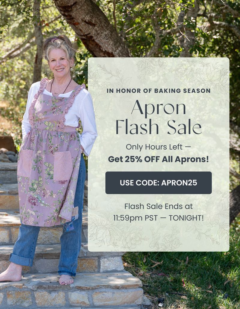 Promotional email — Apron Flash Sale Tonight by Modern Prairie
