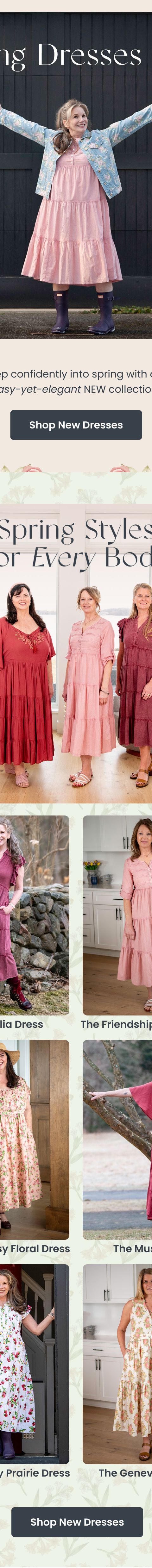 Spring Dresses New Launch — Modern Prairie email